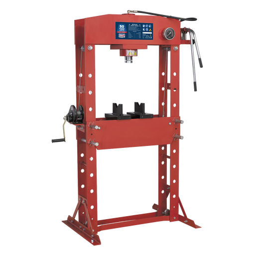 Sealey - YK509F Hydraulic Press 50tonne Floor Type Garage & Workshop Sealey - Sparks Warehouse