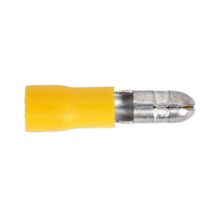 Sealey - YT21 Bullet Terminal Ø5mm Yellow Pack of 100 Consumables Sealey - Sparks Warehouse