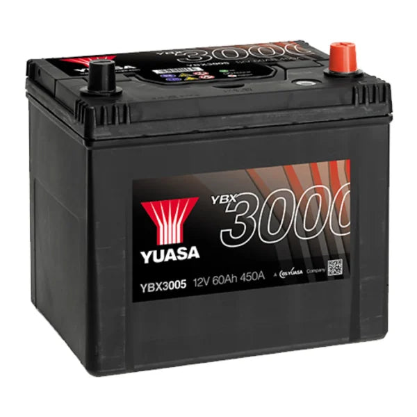 YUASA - YBX3005 YUASA BATT SEALED MF 12V 60AH 500CCA (005)
