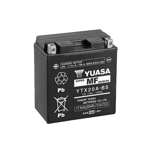 YUASA - YTX20A-BS NOT AVAILABLE = USE YTX20CH-BS