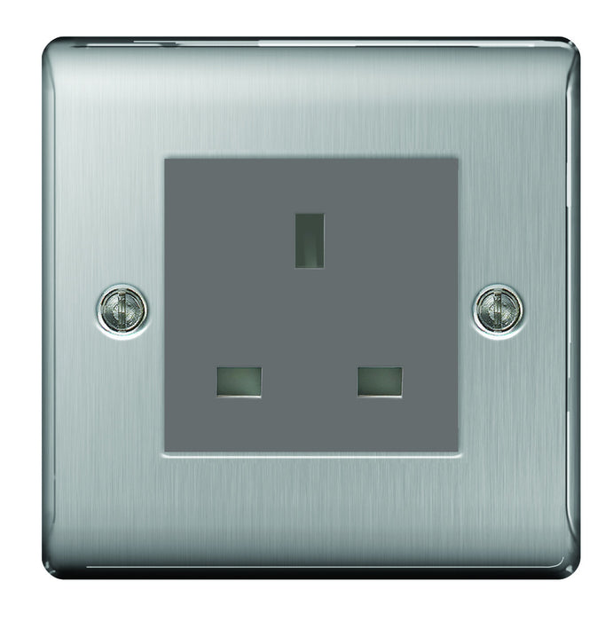 BG NBS23G Unswitched Socket 1G 13A - BG - Sparks Warehouse