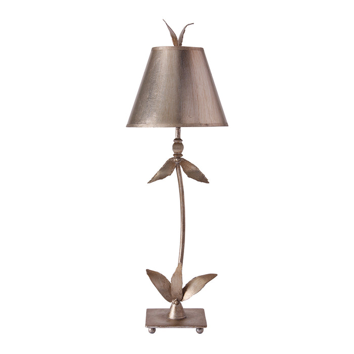 Elstead - FB/REDBELL/TL SV Red Bell 1 Light Table Lamp - Silver Leaf - Elstead - Sparks Warehouse