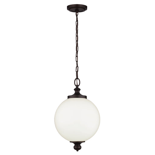 Elstead - FE/PARKMAN/PL OB Parkman 1 Light Large Pendant - Oil Rubbed Bronze - Elstead - Sparks Warehouse