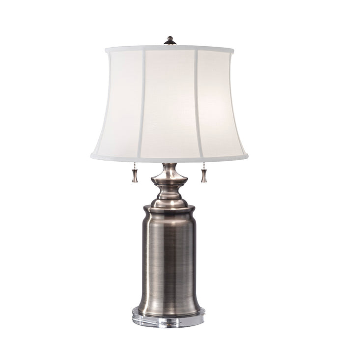 Elstead - FE/STATERM TL AN Stateroom 2 Light Table Lamp - Antique Nickel - Elstead - Sparks Warehouse