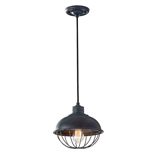 Elstead - FE/URBANRWL/P/B Urban Renewal  1 Light Pendant - Antique Forged Iron - Elstead - Sparks Warehouse