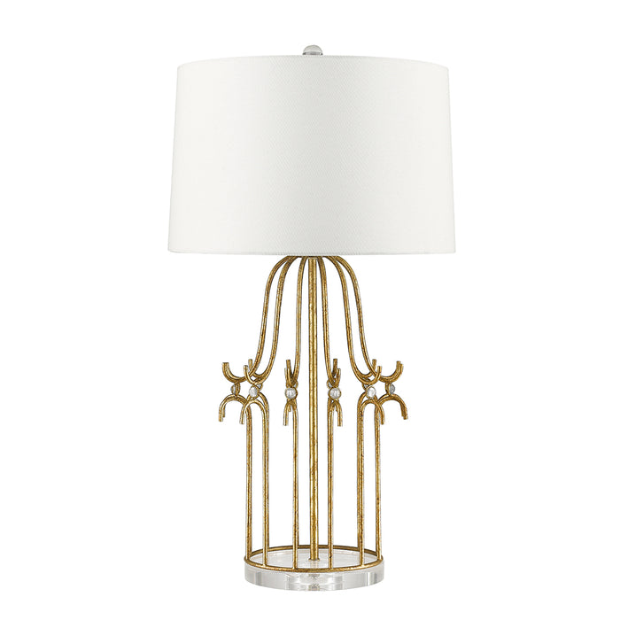 Elstead - GN/STELLA/TL GD Stella 1 Light Table Lamp - Distressed Gold - Elstead - Sparks Warehouse