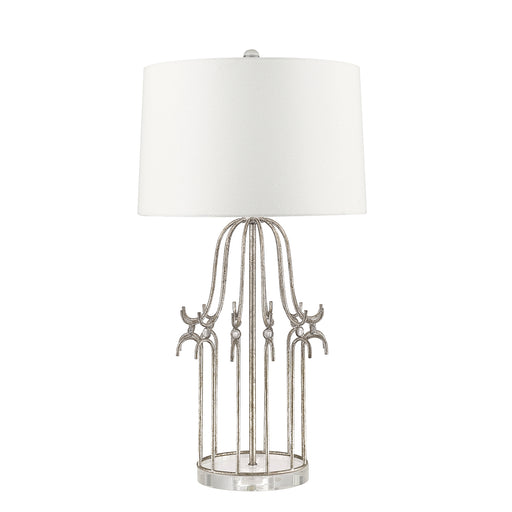 Elstead - GN/STELLA/TL SV Stella 1 Light Table Lamp - Distressed Silver - Elstead - Sparks Warehouse