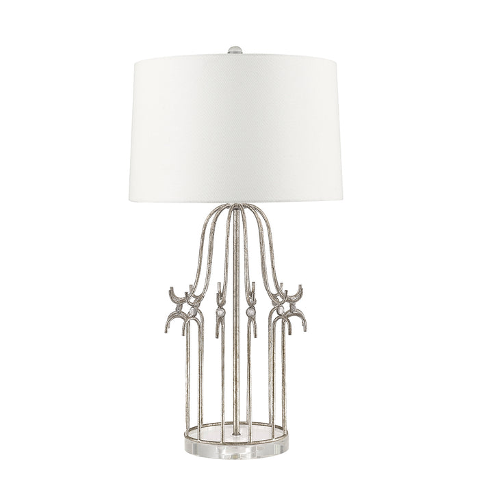 Elstead - GN/STELLA/TL SV Stella 1 Light Table Lamp - Distressed Silver - Elstead - Sparks Warehouse
