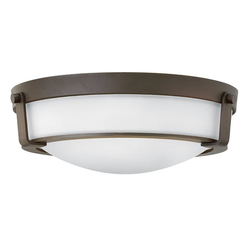 Elstead - HK/HATHAWAY/F/MB Hathaway 3 Light Medium Flush Mount - Olde Bronze - Elstead - Sparks Warehouse