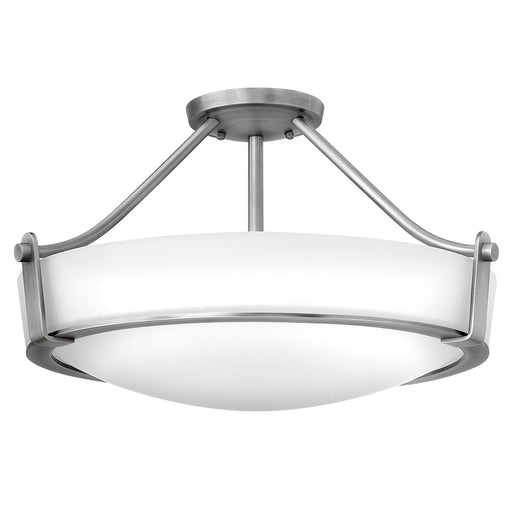 Elstead - HK/HATHAWAY/SFMN Hathaway 2 Light Medium Semi-flush - Antique Nickel - Elstead - Sparks Warehouse