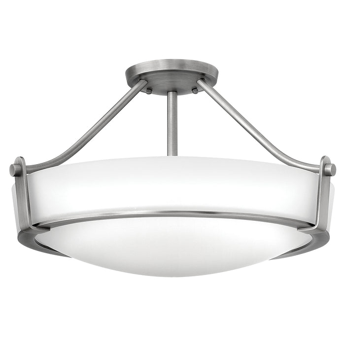 Elstead - HK/HATHAWAY/SFMN Hathaway 2 Light Medium Semi-flush - Antique Nickel - Elstead - Sparks Warehouse