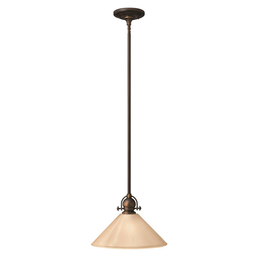 Elstead - HK/MAYFLOWER/P/B Mayflower 1 Light Mini Pendant - Elstead - Sparks Warehouse