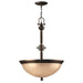 Elstead - HK/MAYFLOWER/P/C Mayflower 3 Light Pendant - Elstead - Sparks Warehouse