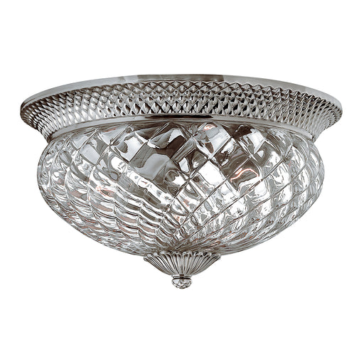 Elstead - HK/PLANT/F/L PL Plantation 3 Light Large Flush - Polished Antique Nickel - Elstead - Sparks Warehouse