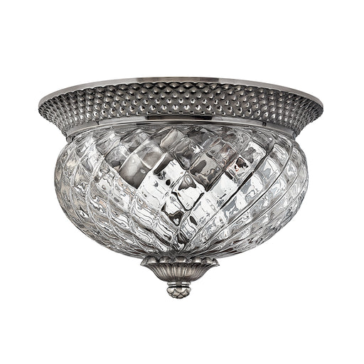 Elstead - HK/PLANT/F/S PL Plantation 2 Light Small Flush - Polished Antique Nickel - Elstead - Sparks Warehouse