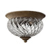 Elstead - HK/PLANT/F/S PZ Plantation 2 Light Small Flush - Pearl Bronze - Elstead - Sparks Warehouse