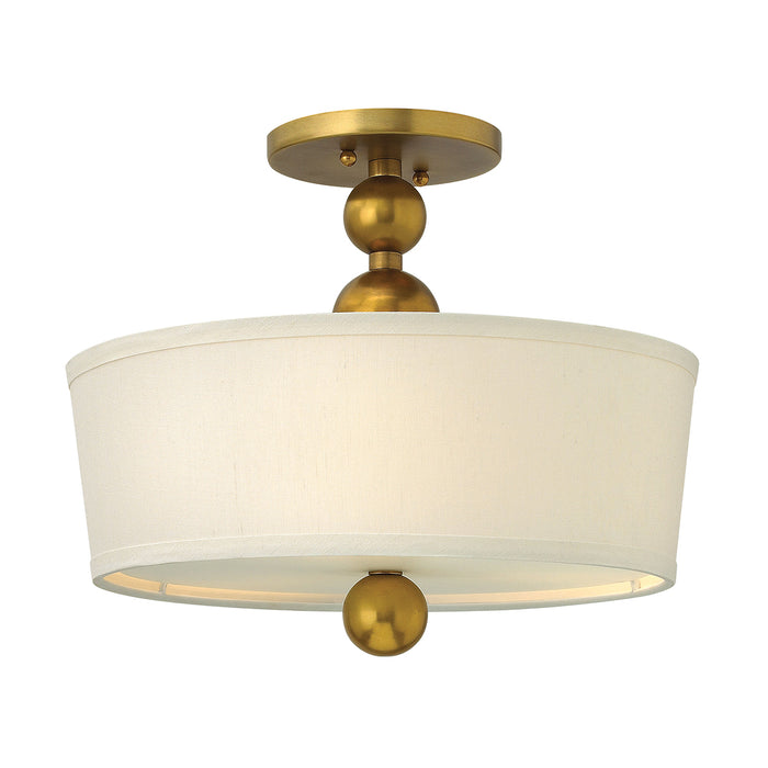 Elstead - HK/ZELDA/SF VS Zelda 3 Light Semi-Flush - Vintage Brass - Elstead - Sparks Warehouse