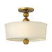 Elstead - HK/ZELDA/SF VS Zelda 3 Light Semi-Flush - Vintage Brass - Elstead - Sparks Warehouse