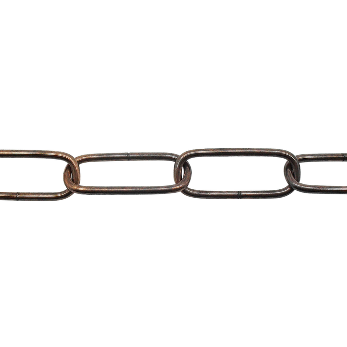 05079 - Ceiling Chain Large Flat Side Antique 40x16mm, mtr (Safe Load 6kg) - Lampfix - Sparks Warehouse