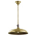 Elstead - KL/COBSON/P BR Cobson 1 Light Pendant/Semi Flush - Natural Brass - Elstead - Sparks Warehouse