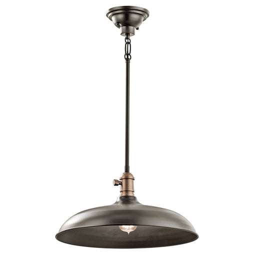 Elstead - KL/COBSON/P OZ Cobson 1 Light Pendant/Semi Flush - Olde Bronze - Elstead - Sparks Warehouse