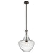 Elstead - KL/EVERLY/P/M OZ Everly 1 Light Medium Pendant - Olde Bronze - Elstead - Sparks Warehouse