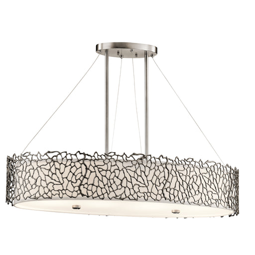 Elstead - KL/SILCORAL/ISLE Silver Coral 4 Light Oval Island Light - Elstead - Sparks Warehouse