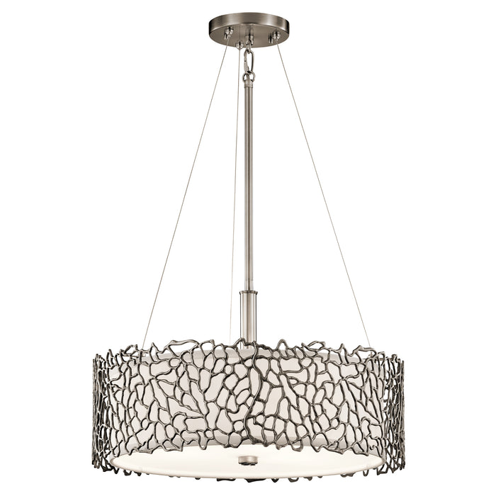 Elstead - KL/SILCORAL/P/A Silver Coral 3 Light Duo-Mount Pendant - Elstead - Sparks Warehouse