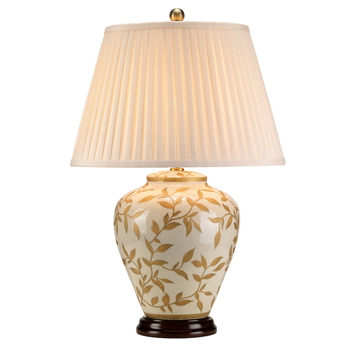 Elstead - LEAVES BR GL/TL Leaves Brown Gold 1 Light Table Lamp - Elstead - Sparks Warehouse