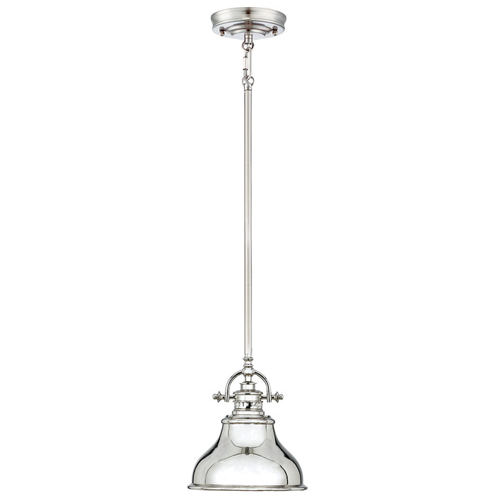 Elstead - QZ/EMERY/P/S IS Emery 1 Light Mini Pendant - Imperial Silver - Elstead - Sparks Warehouse