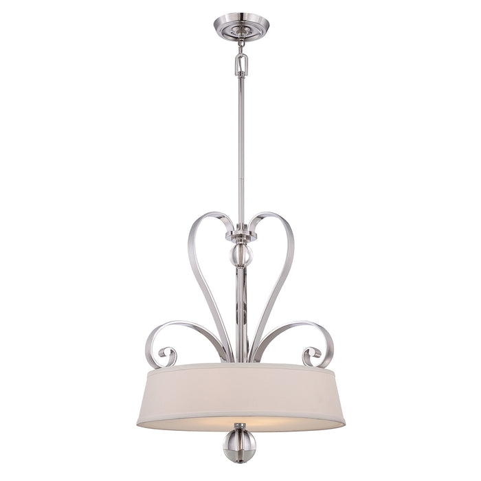 Elstead - QZ/MADISONM/P IS Madison Manor 4 Light Pendant - Imperial Silver - Elstead - Sparks Warehouse
