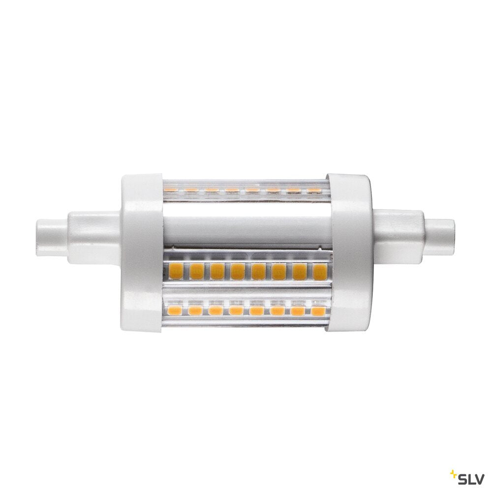 SLV 1005287 - QT DE12 R7S 78mm, transparent LED light, 9W 3000K CRI90